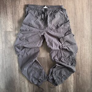 Dark Grey Parachute Pants Size Small